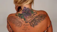 Hollie's back tattoo