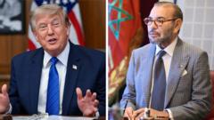 Une lettre du roi du Maroc confirme que l'une des principales autoroutes du pays sera baptisée en l'honneur de Trump