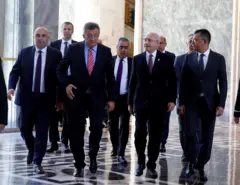 Engin Özkoç, Engin Altay, Kemal Kılıçdaroğlu ve Özgür Özel 