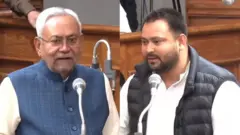 नीतीश कुमार और तेजस्वी यादव