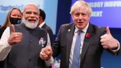 போரிஸ் ஜான்சன் - மோதி