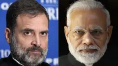 राहुल गांधी और नरेंद्र मोदी 