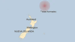 Mapa de las Islas Kermadec