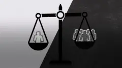 Balanza que ilustra elcomcepto de privilegio blaco