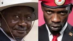 Yoweri Museveni na Bobi Wine