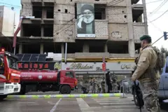  بي بي سي ترصد المشهد وردود الفعل في موقع اغتيال العاروري