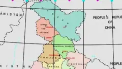 जम्मू काश्मीर नवीन नकाशा