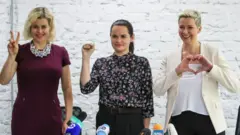 Veronika Tsepkalo, Svetlana Tixanovskaya, Maria Kolesnikova