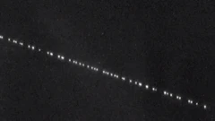 Starlink satellite trail