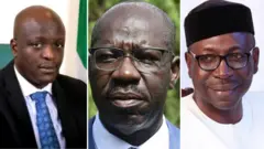 Di three contenders for Edo state govnorship