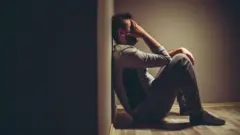Depressed man