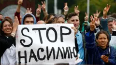 демонстранты, Беларусь