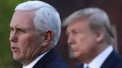 مائک پینس اور ڈونلڈ ٹرمپ