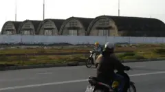 Một khu vực gần sân bay Nước Mặn của Đà Nẵng