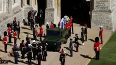 The Duke of Edinburgh's coffin
