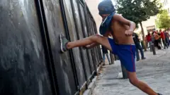 Demonstrator in Beirut, 10 August 2020