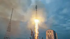Luna-25 blasts off from a launchpad at the Vostochny Cosmodrome in the far eastern Amur region, Russia, August 11, 2023