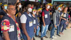 Protesto de recenseadores em Salvador, 1º de setembro de 2022
