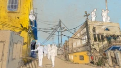 Ilustración de un calle de Hebrón