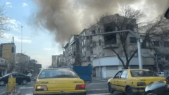 د چاودنې له کبله راپورته شوی لوګی