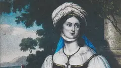 Retrato de Laskarina Bouboulina, 1830. Encontrado en la colección del Museo Bouboulina, Spetses.