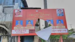 ဆိုင်းဘုတ်တွေ ဖျက်ဆီးခံခဲ့ရတာနဲ့ ပတ်သက်လို့ လောလောဆယ်မှာ သက်ဆိုင်ရာ ရပ်ကွက်အုပ်ချုပ်ရေးမှူးတွေနဲ့ ကော်မရှင်ကို တိုင်ကြား