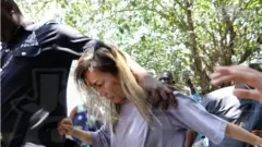 Aisha Huang for court on Wednesday