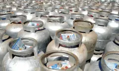 botijões de gás de cozinha