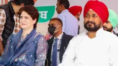 ਪ੍ਰਿਯੰਕਾ ਗਾਂਧੀ ਅਤੇ ਚਰਨਜੀਤ ਸਿੰਘ ਚੰਨੀ