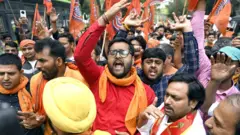 बजरंग दल का विरोध प्रदर्शन