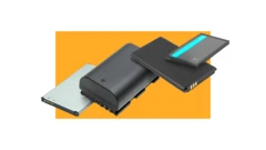 Várias baterias, em diferentes formas