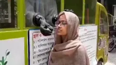ভ্রাম্যমাণ ভ্যানে করে সংগ্রহ হচ্ছে করোনা আক্রান্তের নমুনা