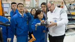 Inside the VW plant in Urumqi
