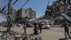 Uharibifu mji wa Beit Hanoun, ukanda wa Gaza