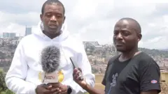 Niyonsenga Dieudonne uzwi kandi nka Cyuma Hassan (ibumoso) na mugenzi we Nsenigmana Theoneste