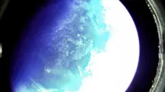 View of earth, reportedly seen from North Korean missile