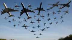 Aviones despegando