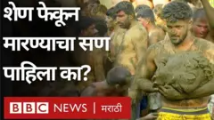 कर्नाटकमधल्या गुम्मातापुरा गावात शेण फेकून मारण्याचा सण साजरा केला जातो.