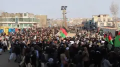 معترضان در شهر فیروزکوه مرکز ولایت غور از چهار روز به این سو تمامی ادارات دولتی را مسدود کرده اند.