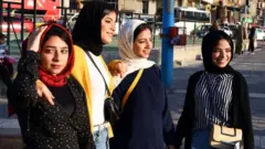 Women wearing hijabs in Alexandria, Egypt (file photo)