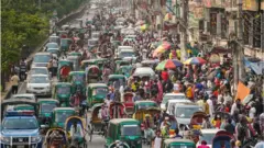 রাস্তায় যানজট
