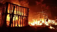 بزرگ‌ترین اردوگاه پناهجویان یونان در آتش سوخت
