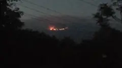 Mt Kilimanjaro as e dey burn