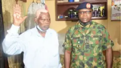 Ọmọwe Oluwọle Adetiran ati ọgagun Shuaibu Ibrahim