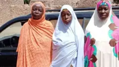 Di three women wey organise di contribution wey lead to buying car for Bordo pregnant women