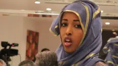 Maryan reporting live from a conference in Somalia