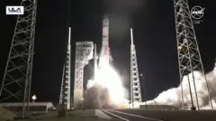 Rocket lifting off from Cape Canaveral