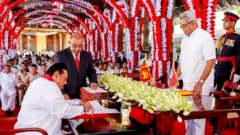 අගමැතිවරයා අමාත්‍ය පදවියක දිවුරුම් දුන් අවස්ථාව