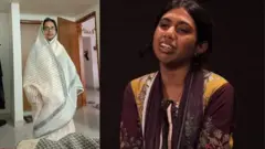 নিখোঁজ মাকে নিয়ে মরিয়ম মান্নানের (ডানে) আবেগঘন পোস্টগুলো সোশ্যাল মিডিয়ায় আলোড়ন সৃষ্টি করেছিল