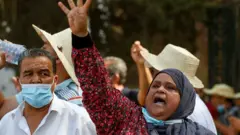 Nahda destekçilerinin düzenlediği protestolardan bir kare